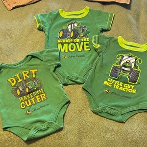 John Deere Baby Onesies Set 3-6 month and 6-9 month
